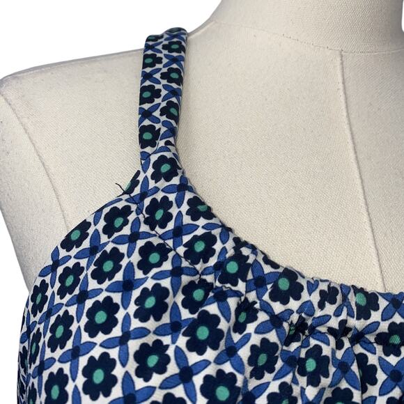 Max Studio Sleeveless Printed Dress Women’s Small Floral Blue White Green - Picture 3 of 9